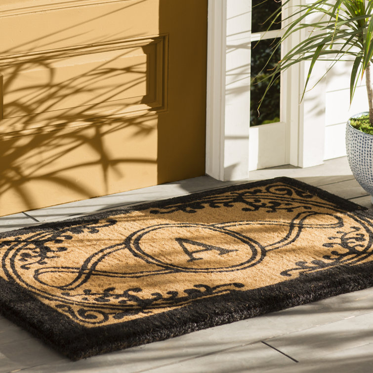 Charlton Home® Stansfield Monogram Rectangle Outdoor Door Mat & Reviews